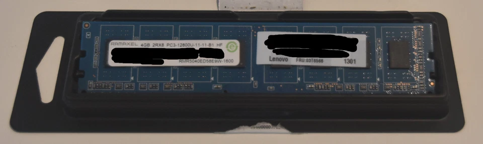 Ramaxel 4GB DDR3 1600MHz PC3-12800 PC Speicher RAM, Lenovo Originalteil - Bild 1 von 1