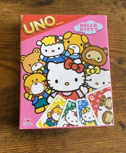 Hello Kitty UNO Card Game Cardinal Exclusive Hello Kitty Bow Rule Rare 2012 New - Picture 1 of 6
