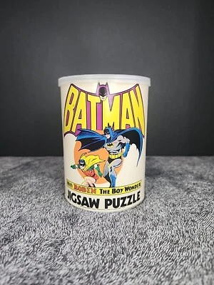 VTG 1973 BATMAN w/ROBIN The BOY WONDER - 81 CAN PUZZLE #1154 INCOMPLETE HTF - Image 1 of 4