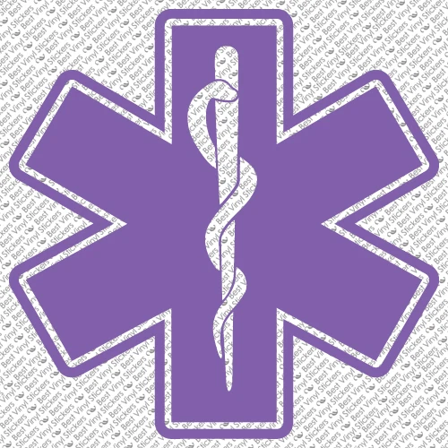 EMS EMT MÉDICO ENFERMERA ESTRELLA DE LA VIDA EMERGENCIA VINILO CALCOMANÍA PEGATINA (E-02) Foto 1 de 1
