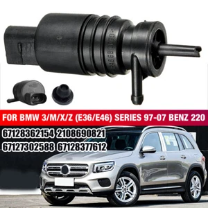 FRONT WINDSCREEN WASHER PUMP FOR BMW E46 1 & 3 SERIES 5 & 7 SERIES / BENZ W220 - Picture 1 of 3
