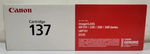 Cartuccia toner nero Canon 137 originale OEM nuova e SIGILLATA imageCLASS - Foto 1 di 4