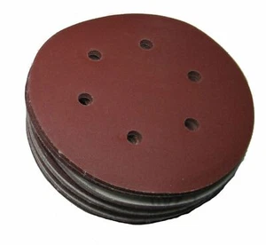 6" HOOK AND LOOP SANDING DISCS 100 PER PACK P320 GRIT 150MM RDGTOOLS - Picture 1 of 3
