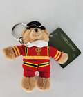 Harrod's Beefeater Bear Keychain Royal Plush Guard Nwt Stuffed