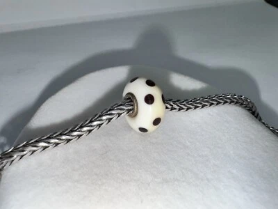 Authentic Trollbeads Brown Dot 61146 or TGLBE-10001, New & Retired BEAD ONLY - Image 1 of 4
