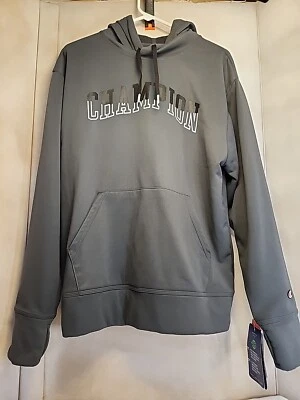 CAMPEÓN HOMBRE SCRIPT LOGO SUDADERA CON CAPUCHA Azul Acero JERSEY POLAR SUDADERA CON CAPUCHA MEDIANA Foto 1 de 4