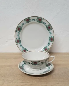 Lettin Gedeck Tee Kaffe Set 3 Tlg Porzellan Sammeltasse - Bild 1 von 10