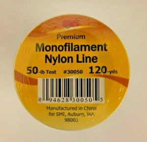 Beau Mac SMI Monofilament Fishing Line Premium 50 LB 120 YDS #30050 Blue New - Picture 1 of 3