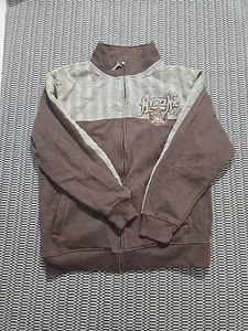 VINTAGE Avirex NYC Mens full zip Jacket Size XL Brown cotton blend - Picture 1 of 9