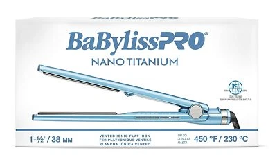BaBylissPRO Nano Titanium 1½"  Vented Ionic Flat Iron | BNT4093TUC - Image 1 of 3