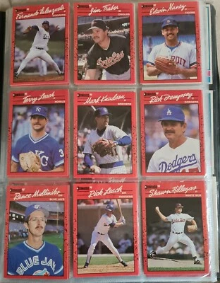 19 DONRUSS 90 BASEBALL CARDS WITH NO INC DOT ERRORS + 2 DONRUSS DIAMOND KINGS - Image 1 of 4