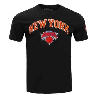 Camiseta Pro Standard - NBA New York Knicks Classic Bristle para hombre - negra/naranja Foto 1 de 4