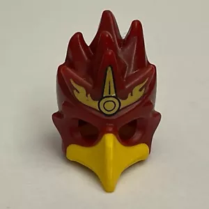 Lego The Legends of Chima Foltrax Phoenix Mask Dark Red Yellow Replacement Part - Picture 1 of 6