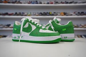 2022 Louis Vuitton Nike Air Force 1 Low By Virgil Abloh Green size 7 off-white