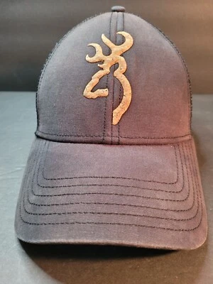 Gorra de béisbol negra Browning con logotipo de ciervo camionero ajustable OSFA TAL CUAL Foto 1 de 4