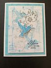 Stampin Up Card Kit Set Of 4 "To You From Me” Turquoise Hummingbird