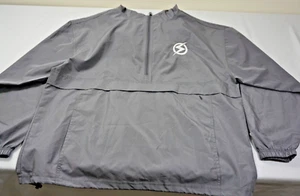 CHAMPION Nylon grau großer Hoodie 1/2 Zip Jacke Tasche Langarm Outdoor Sport - Bild 1 von 18