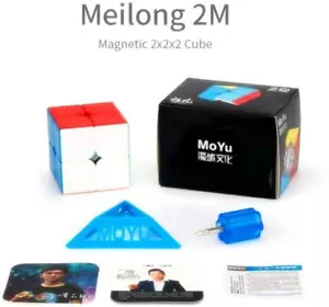 MoYu MeiLong 2M Magnetic 2x2x2 Stickerless Speed Cube Ship from USA - Picture 1 of 1