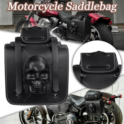 Motorcycle Saddle Bag Tool Side Bag Fit For Honda Magna VF750 VF250 - Image 1 of 4