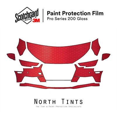 Audi A4 2017-2018 serie 3M PRO película de protección de pintura precortada sujetador transparente kit PPF Foto 1 de 4