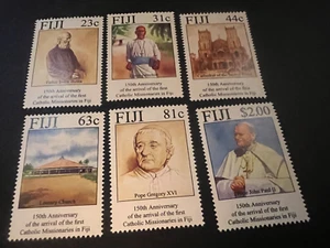 1994 Fiji Scott # 713-718 MNH, CV $8.50, 150th Anniv of Catholic Missionaries  - Picture 1 of 2