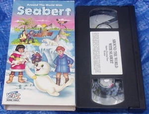 Around The World With Seabert VHS Video 1986 Animated Cartoon Celebrity Vintage - Picture 1 of 7