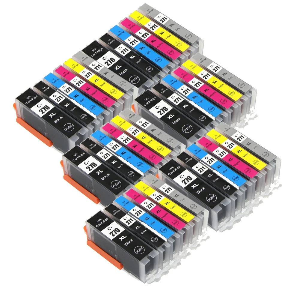 36PK PGI 270 CLI 271 XL Ink Cartridges Compatible for Canon MG7720 TS8020 TS9020 - Image 1 of 1