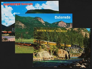 3 4x6" Durango & Silverton Narrow Gauge Unused Postcards - Picture 1 of 4