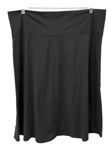 Royal Robbins Essential Rollover Skirt Women XL Natural Fit Jet Black Travel NEW - Picture 1 of 8