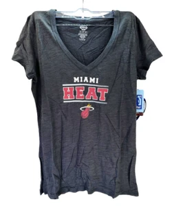 Concept Sport Women's Miami Heat Fushion Short Sleeve T-Shirt, Black, Large - Picture 1 of 4