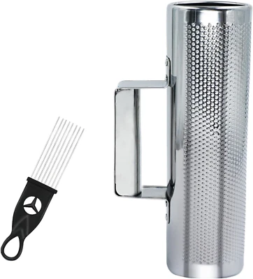 BIGBILLION Guiro Stainless Steel Guiro Instrument 8" 3" Latin Percussion Instrument Guiro M