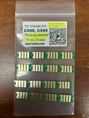16 Toner Chip for Xerox VersaLink C500, C505 Printer Refill (High Capacity) - Image 1 of 4