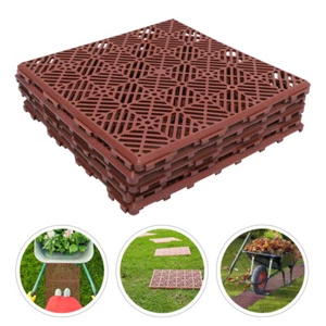 5 Pcs Rutschfeste Bodenmatte Garten Kunststoffboden Outdoor-Fußmatten - Bild 1 von 12