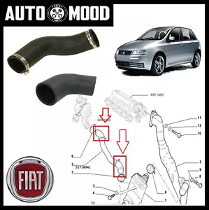 MANICOTTO FLESSIBILE ASPIRAZIONE INTERCOOLER ARIA FIAT STILO 1.9 JTD 51718041 - Imagen 1 de 1