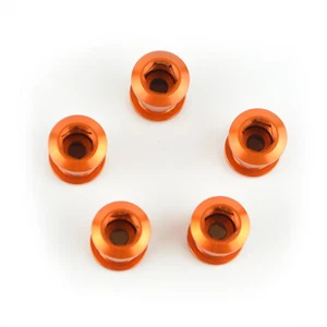 OMNI Racer WORLDS LIGHTEST Crankset Chainring Bolts Fits Shimano, Sram: ORANGE - Picture 1 of 7