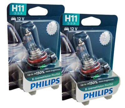 H11 12V 55W PGJ19-2 X-tremeVision Pro150 2St. Blister Philips 12362XVPB1 - Bild 1 von 2