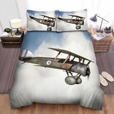 Ww1 Military Weapon Of Rfc The Sopwith Series Flying Quilt Duvet Cover Set