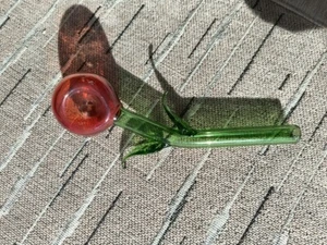 Handmade 4.5" inch Pink Flower Shaped Tobacco Smoking Pipe Bowl Glass Hand Pipes - Bild 1 von 5
