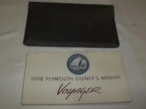 1998 PLYMOUTH VOYAGER OWNER'S MANUAL & BLACK DODGE FACTORY CASE. FREE S/H // - Picture 1 of 1
