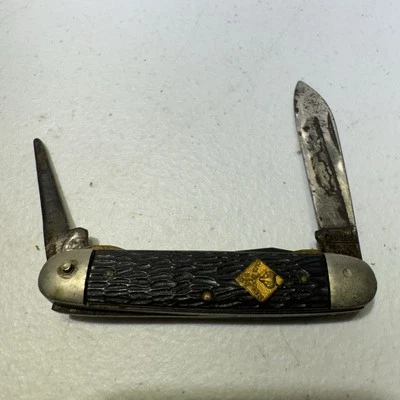 Vintage Cub Scout BSA Camillus New York Official Boy Scout Pocket Knife Blue K28 - Image 1 of 2