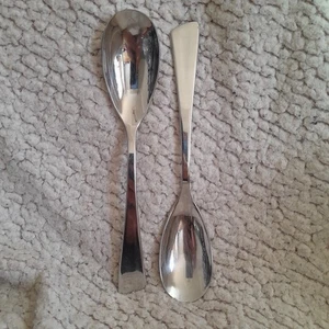 2 cucharas vintage Rayware de acero inoxidable cucharada de postre de 19,5 cm de largo - Imagen 1 de 5