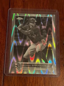 George Springer 2022 Topps Chrome Ray Wave Refractor #214 Blue Jays - Bild 1 von 2