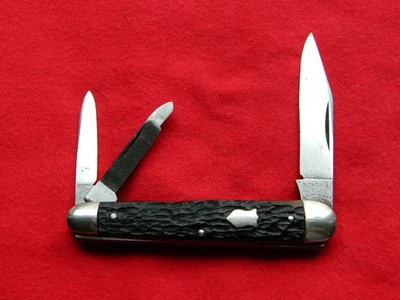 Truley VINTAGE Camillus Sword Brand Tang 4 line Bone Whittler Knife NICE - Image 1 of 4