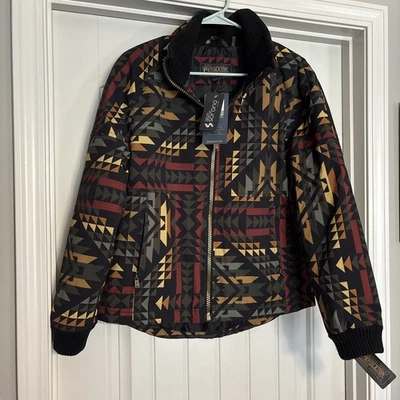 Chaqueta Pendleton Nueva con Etiquetas Alamosa Ripstop Suroeste Azteca Mujer’s Med Cremallera Completa Foto 1 de 3