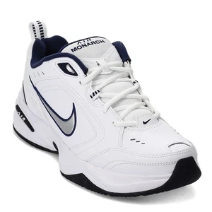 Men's Nike, Air Monarch IV Training Sneaker 415445-102 White/Silver/Navy BLEND - Picture 1 of 8