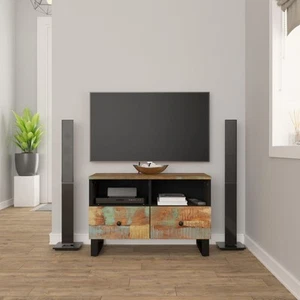TV Stand - Industrial Design with Solid Wood and Metal Frame vidaXL - Picture 1 of 34