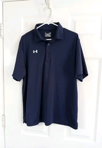Under Armour Herren Polo Heatgear Gr. Large dunkelblau locker atmungsaktiv aktiv - Bild 1 von 5