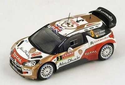 Spark S3788 1/43 Citroen DS3 N. 3 3° Rally Di Monte Carlo 2014 Modello Auto - Immagine 1 di 4