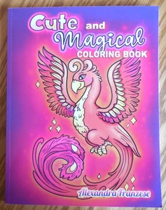 NEW Alexandra Franzese "Cute and Magical" Coloring Book - Picture 1 of 7