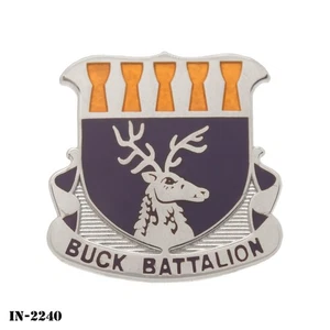 Chamorrow High School ~ Buck Battalion ~ US Army JROTC DUI Crest Pin ~ NEW - Picture 1 of 2
